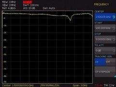 频谱仪所带跟踪源进行跟踪运算例证
